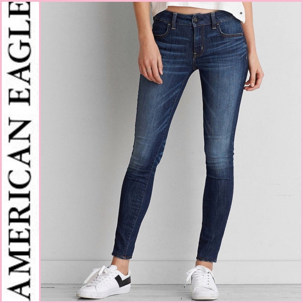 American Eagle Outfitters Dark Blue Skinny Jeggings